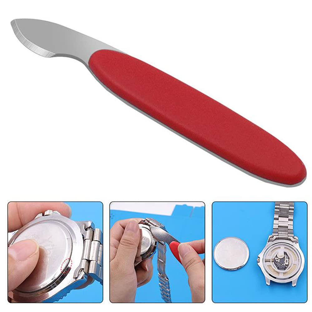 Professional Watch Back Case Opener Knife - Durable Steel Watch Repair Tool Kit for Battery Replacement & Maintenance - Perfect for Watchmakers, Jewelers & DIY Enthusiasts at Home or Workshop