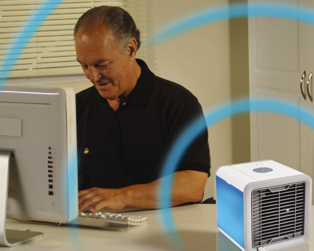 Arctic Air Portable Air Cooler - Personal Space Cooler with 3 Speeds, USB Powered for Home, Office & Outdoor Use - Ideal for Summer, Travel & Camping