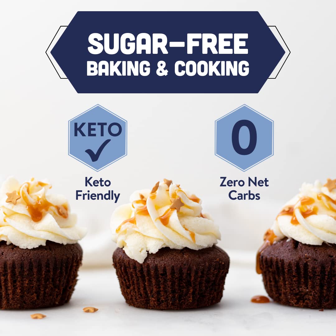Monk Fruit Allulose & Erythritol Sweetener - Zero Calorie Keto Sugar Substitute, 4lb Plastic-Free Packaging - Perfect for Baking, Coffee & Low-Carb Diets