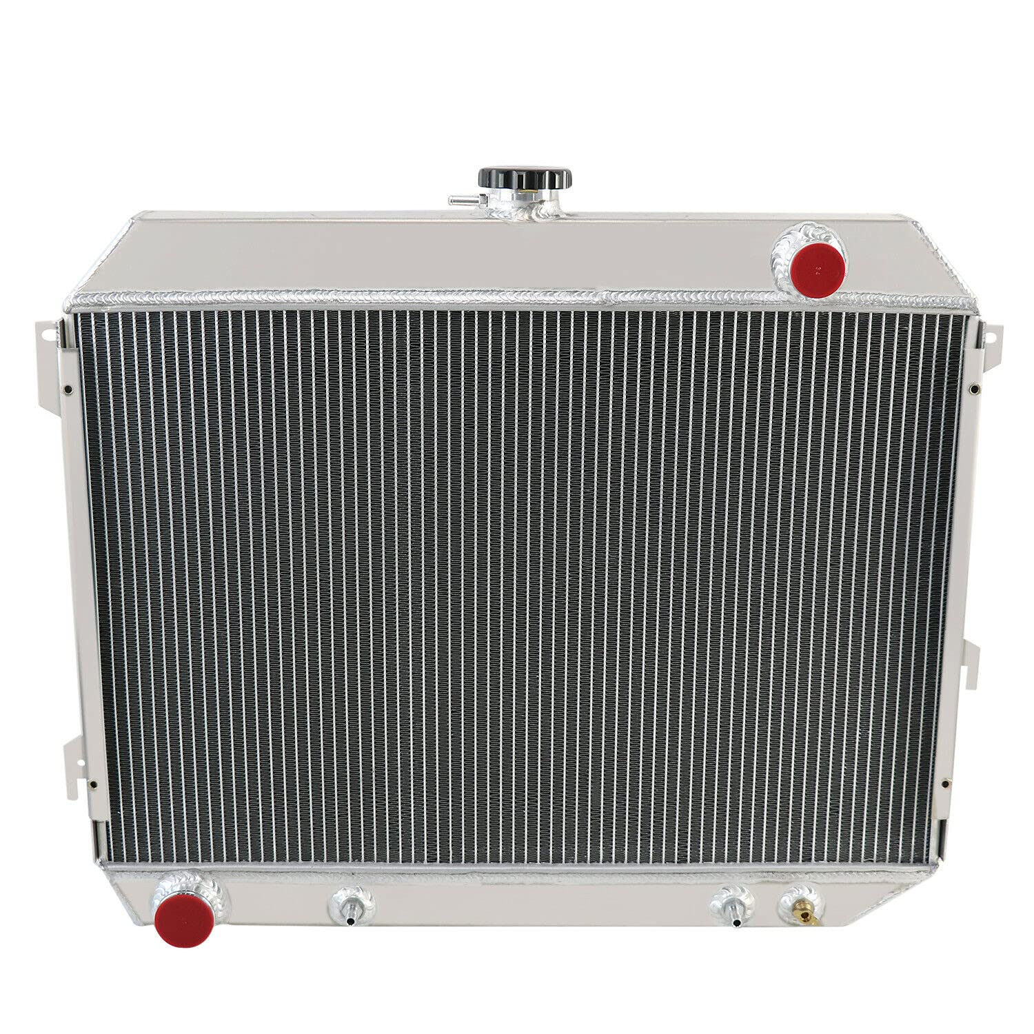 4-Row Aluminum Radiator for 1970-1974 Dodge Challenger & Charger Mopar V8 - High-Performance Cooling Upgrade for Classic Muscle Cars & Hot Rods
