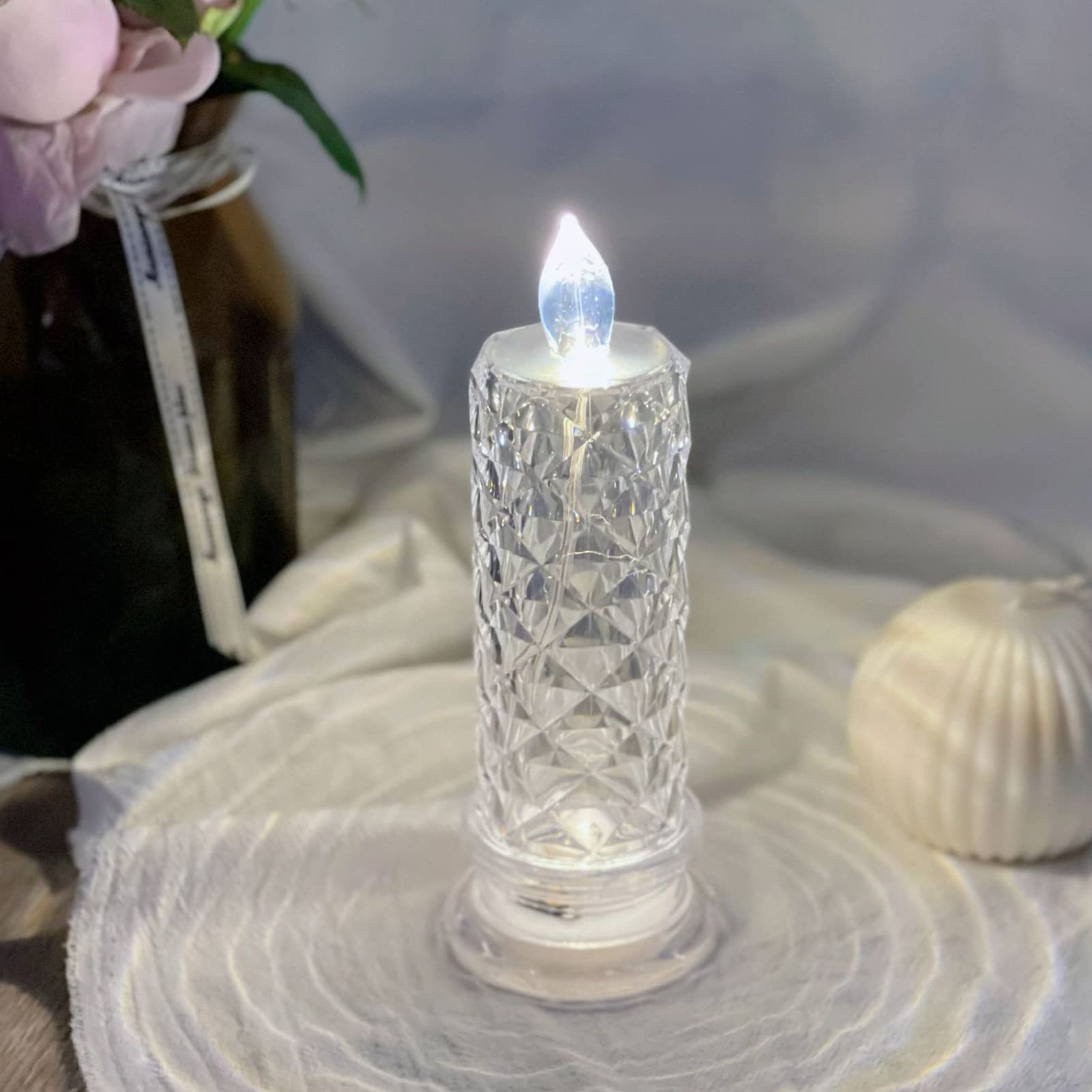 Flameless LED Candles with Batteries for Wedding & Party Decor