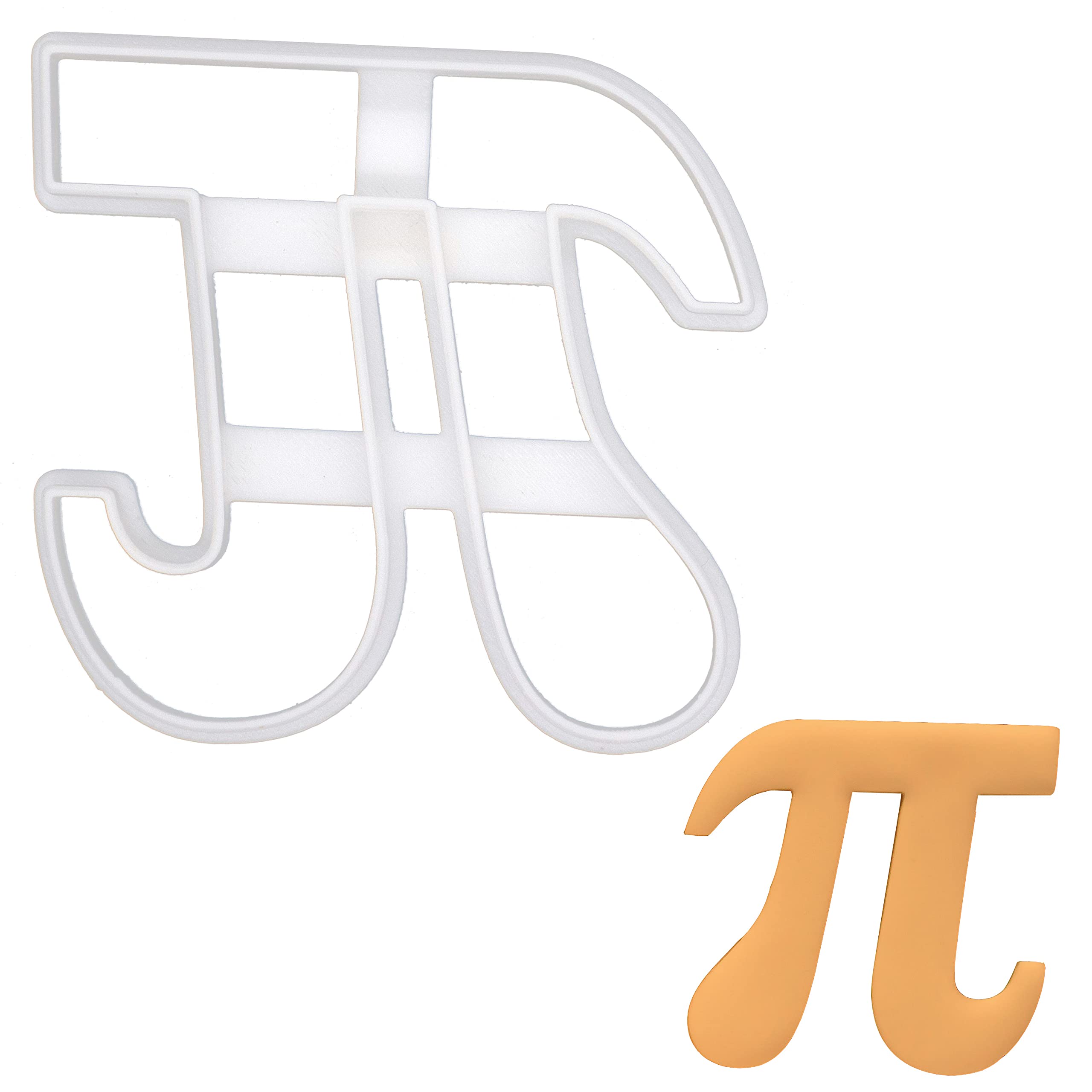 Bakerlogy Large Pi Symbol Cookie Cutter - 1 Piece Stainless Steel Baking Tool for Pi Day, Math-Themed Parties, and DIY Cookies