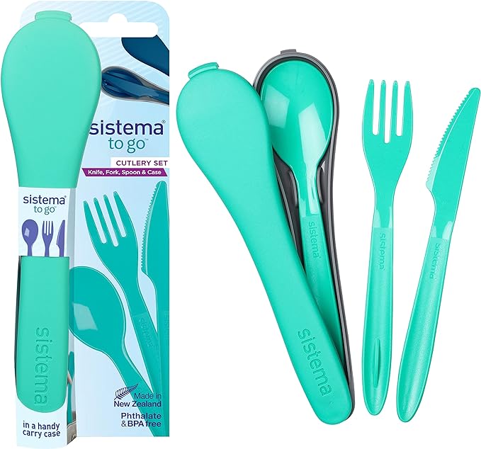 Portable Travel Cutlery Set - Stainless Steel Utensils with Case | Perfect for Camping, Picnics & On-the-Go Meals