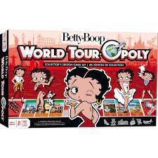 Betty Boop World Tour Monopoly Board Game - Collectible Edition for Family Game Night, Travel Theme Fun for Adults & Kids - Perfect for Parties, Gifts & Holiday Gatherings