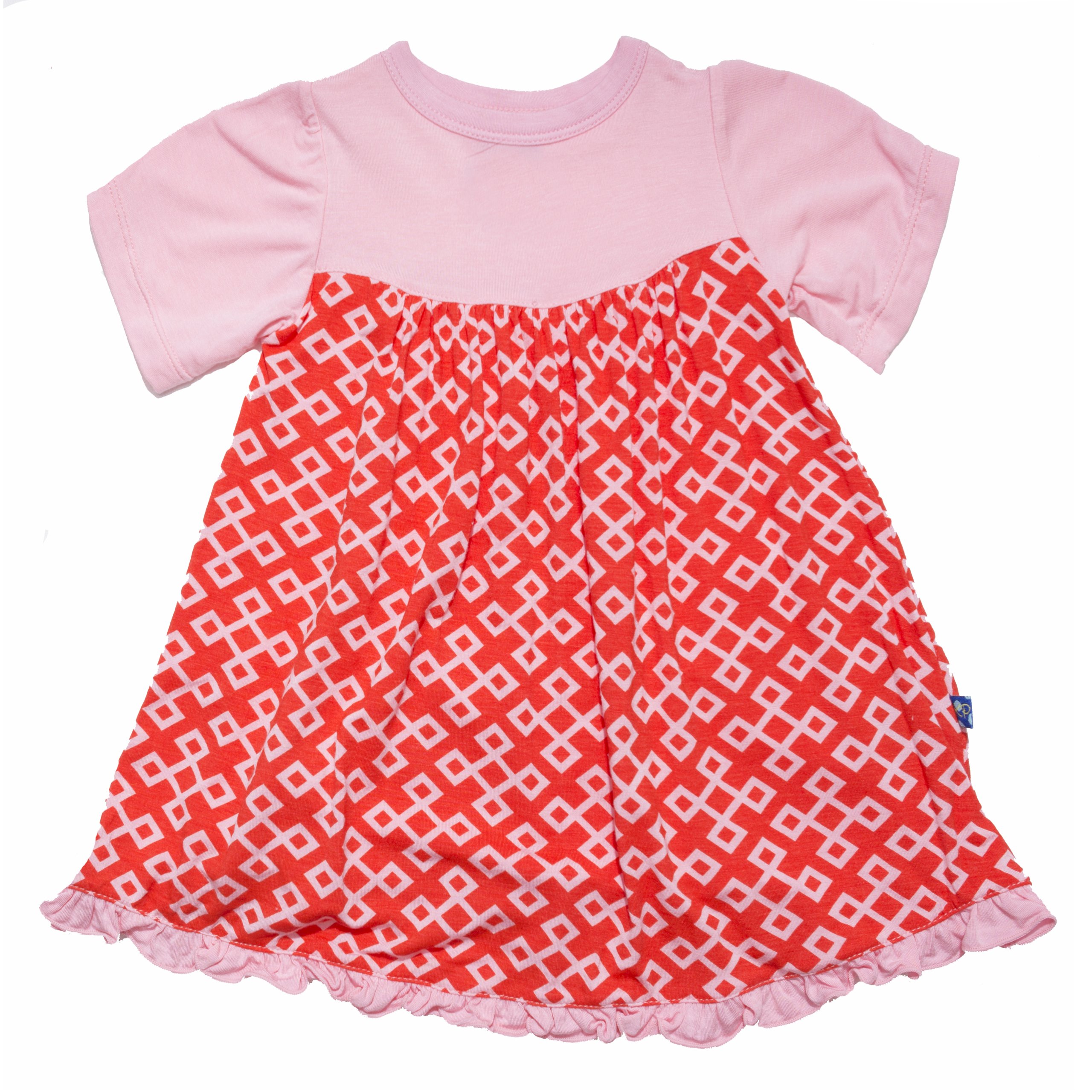 KicKee Pants Baby Girls Short Sleeve Swing Dress - Soft Cotton Casual Outfit for Toddler Girls, Perfect for Playdates, Parties & Summer Wear