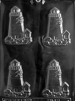 Cybrtrayd Lighthouse Chocolate Candy Mold Kit - Includes Exclusive Copyrighted Chocolate Molding Instructions - Perfect for DIY Candy Making, Holiday Treats & Party Favors