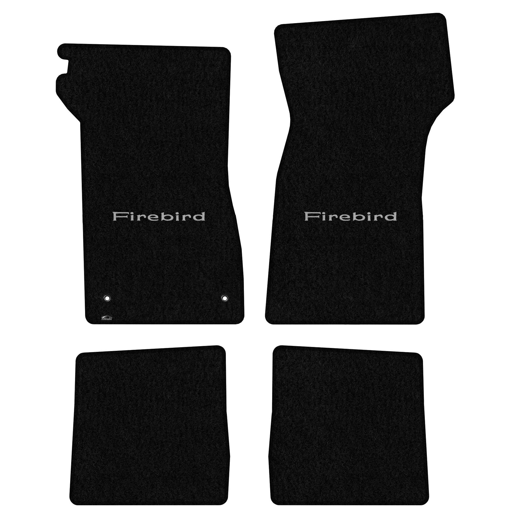 Premium Custom-Fit Carpet Floor Mats for Pontiac Firebird/Trans Am 1967-1969 - Luxury Black Front & Rear Car Floor Liners | All-Weather Protection & Enhanced Interior Style