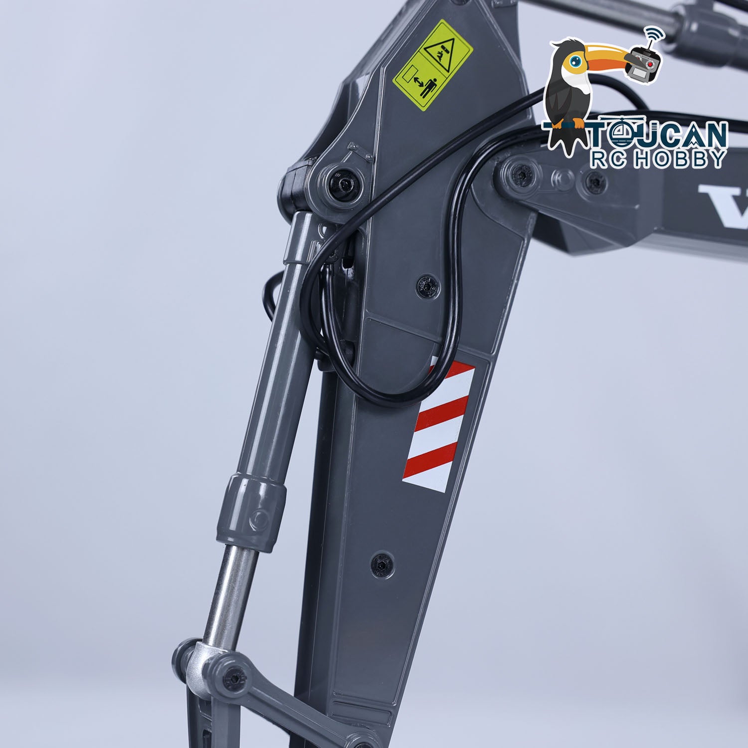 1:14 Scale RC Excavator Toy - Alloy Metal DoubleE E010 EC 160E Remote Control Construction Vehicle | Realistic Engineering Model for Kids & Adults | Outdoor Play, Construction Site Simulation, Birthday Gift for Boys