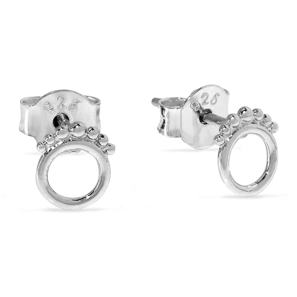 Dainty Horizon Stud Earrings for Women - Minimalist Gold Plated Studs for Everyday Wear | Perfect for Work, Date Night & Gifting