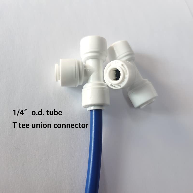 Malida 1/4 Inch Quick Connect Water Purifier Fittings - RO Water Filter Tubing Kit (10m Blue Tube + 12pcs Quick Connectors) for Home & Commercial Reverse Osmosis Systems