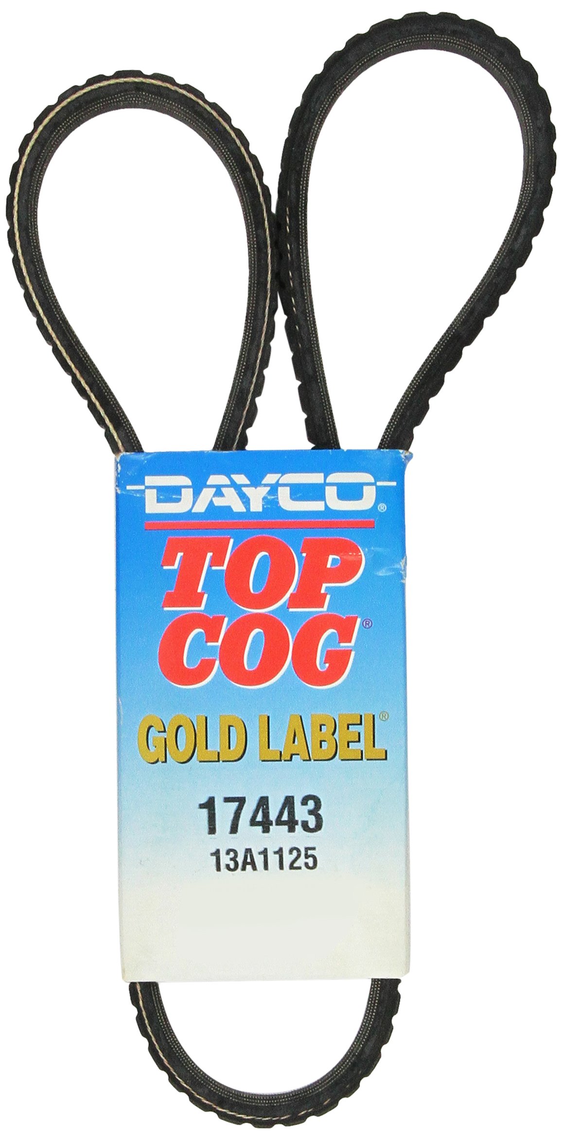 Dayco 17443 Premium Black Fan Belt - High Performance Replacement Belt for Cars, Trucks & SUVs - Durable V-Ribbed Design for Smooth Engine Operation