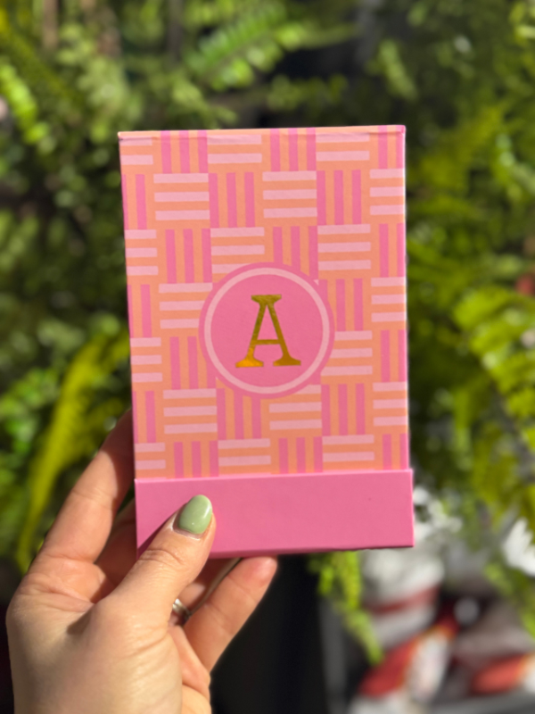 Initial Flip Notepad - Personalized Memo Pad for Notes, Lists & Reminders - Perfect for Office, School & Home Organization
