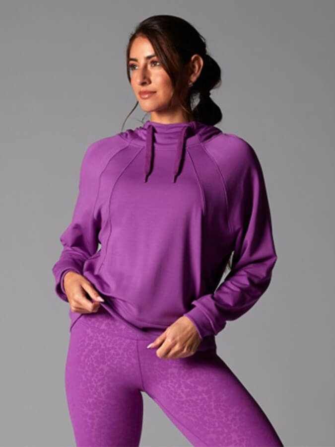 Tavi Cozy Paneled Women's Hoodie - Soft Fleece Pullover Sweatshirt for Casual Wear, Lounge & Outdoor Activities