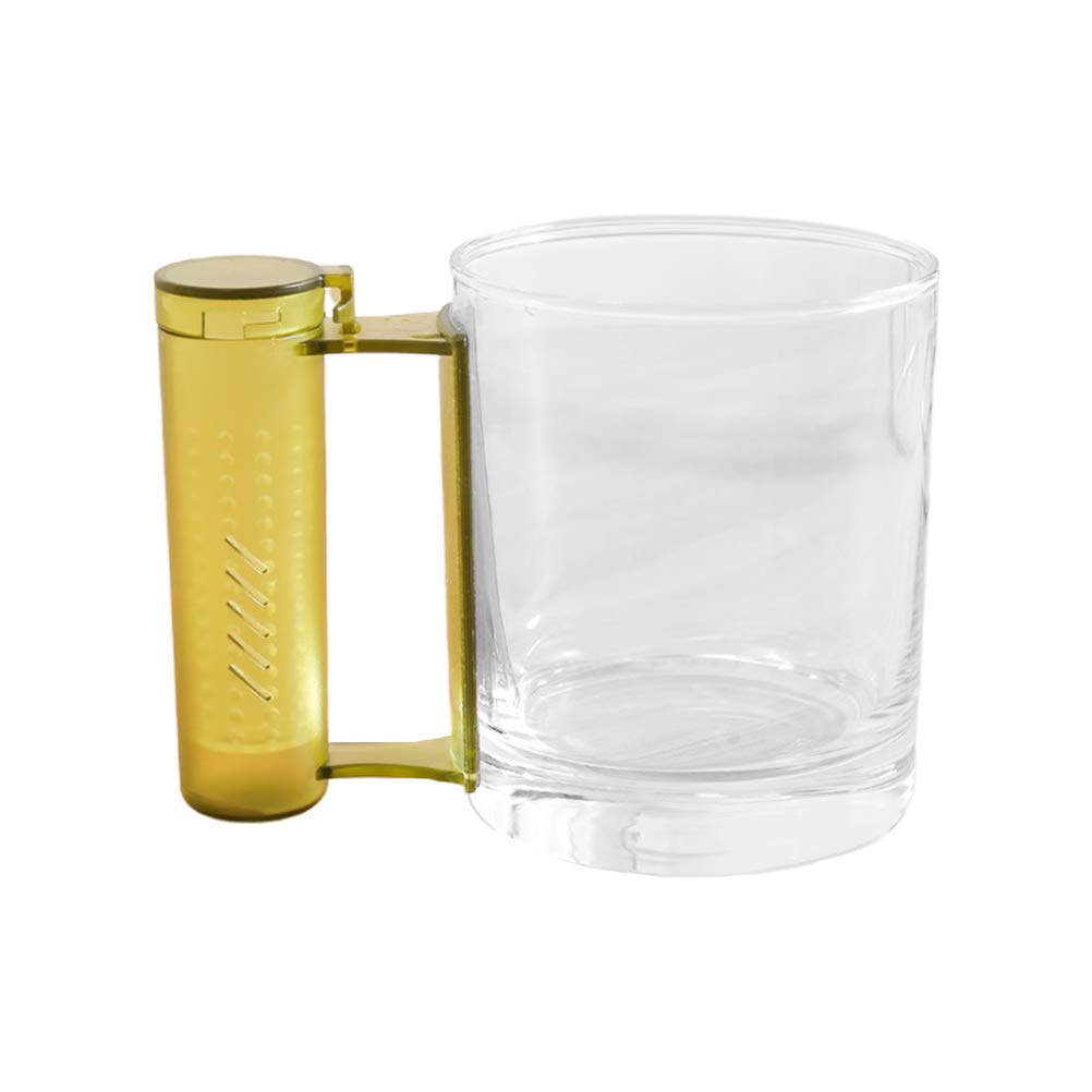 DOITOOL 310ml Clear Glass Tea Cup with Strainer Infuser - Reusable Drinking Mug for Hot & Cold Beverages - Perfect for Home, Office, or Gifts (Green)