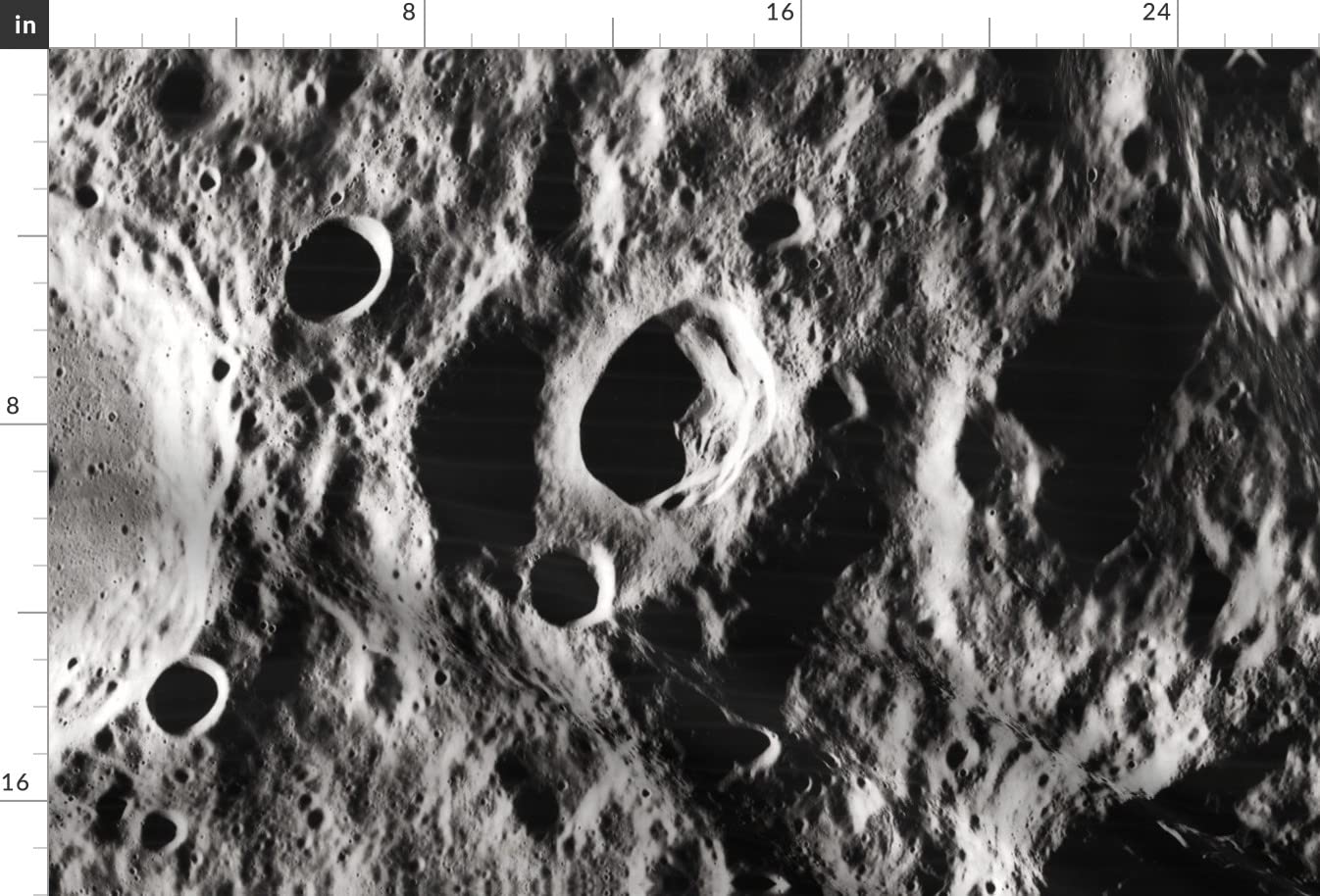 Lunar Geek Space Moon Galaxy Fabric - Gray Scale Cosmic Photography Printed on Soft Minky Fabric by The Yard - Perfect for Sewing Baby Blankets, Quilt Backing & Plush Toys | Home Decor, DIY Crafts & Nursery Projects