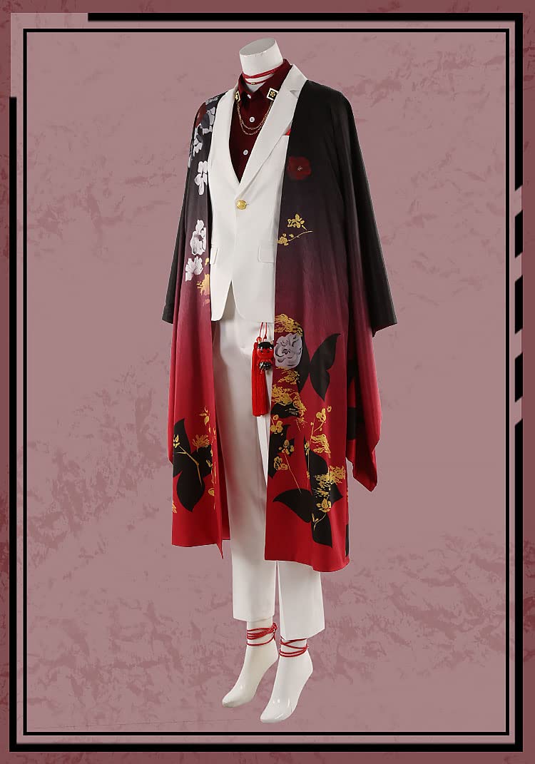 VTuber Vox Akuma Cosplay Costume - NIJISANJI Anime Kimono Outfit for Women & Men | Halloween Party, Convention, Live Stream Fancy Dress Suit with Shoes