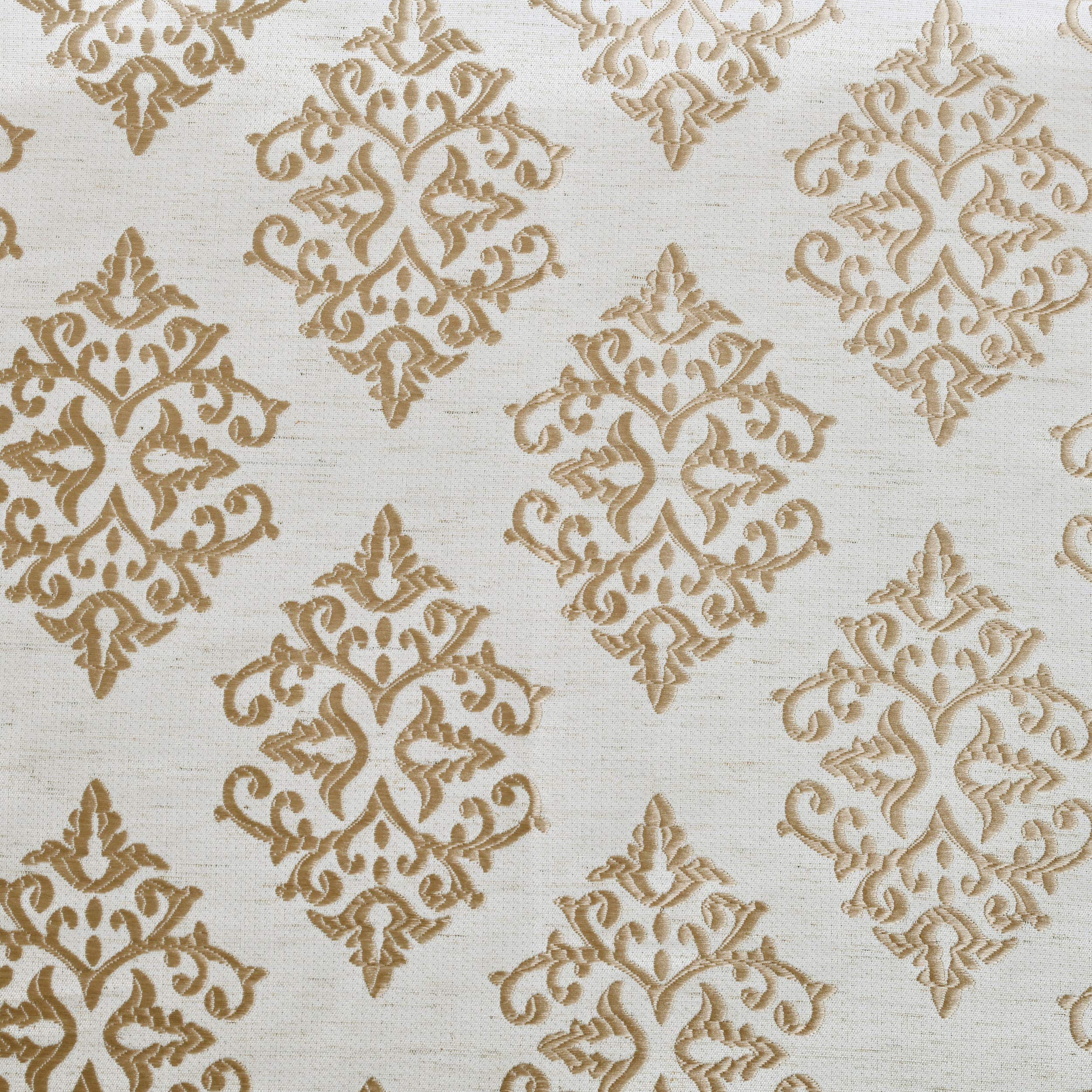 Elegant Venetian Damask Jacquard Embroidered Curtains - Set of 2 (52