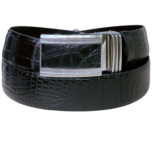 Black-croc Belly-automatic Buckle