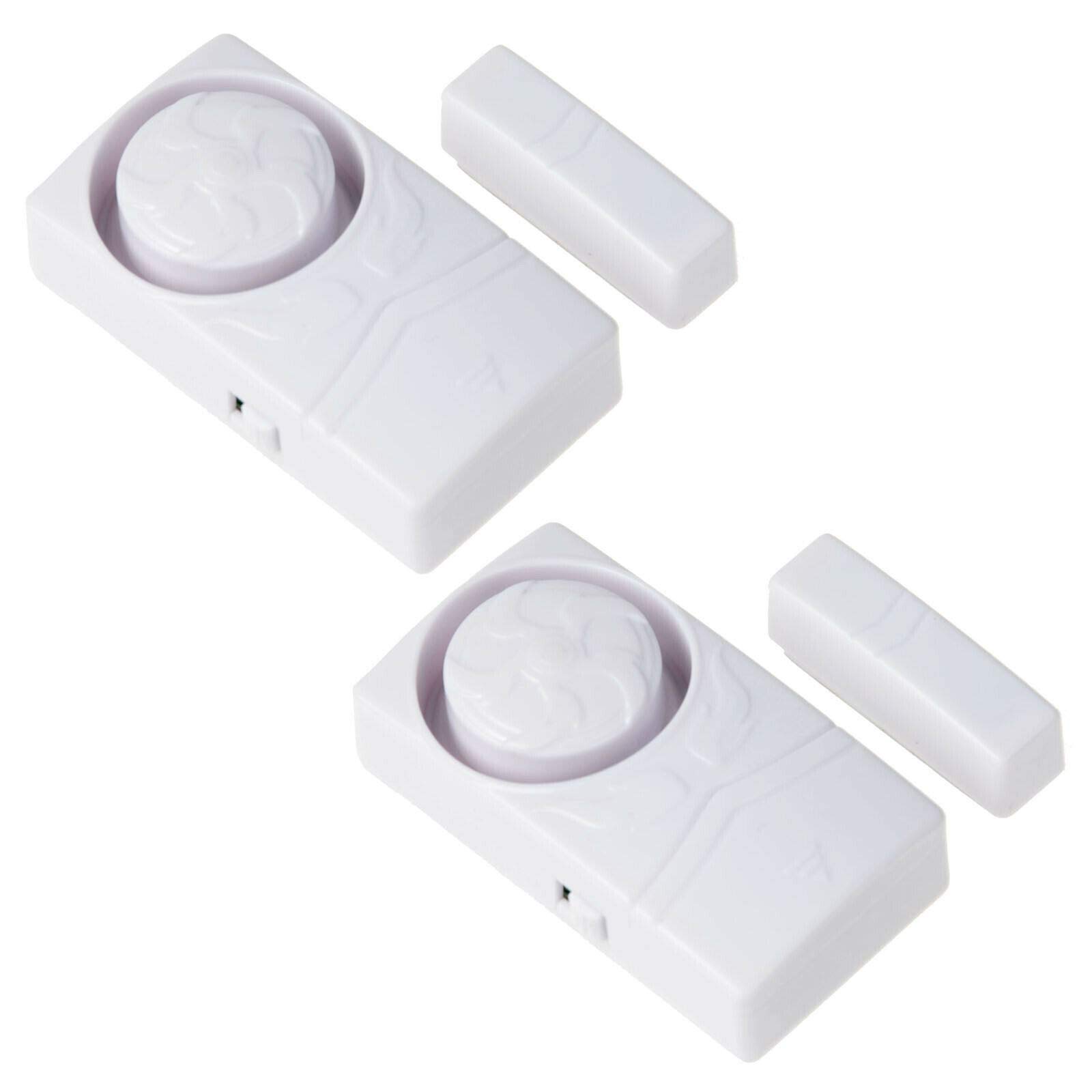 2 Pack Wireless Door and Window Alarm - 110dB Super Loud Magnetic Sensor Security Alarm with Time Delay for Home, Pool, Kids Safety | Burglar & Anti-Theft Alarm System for Enhanced Home Security