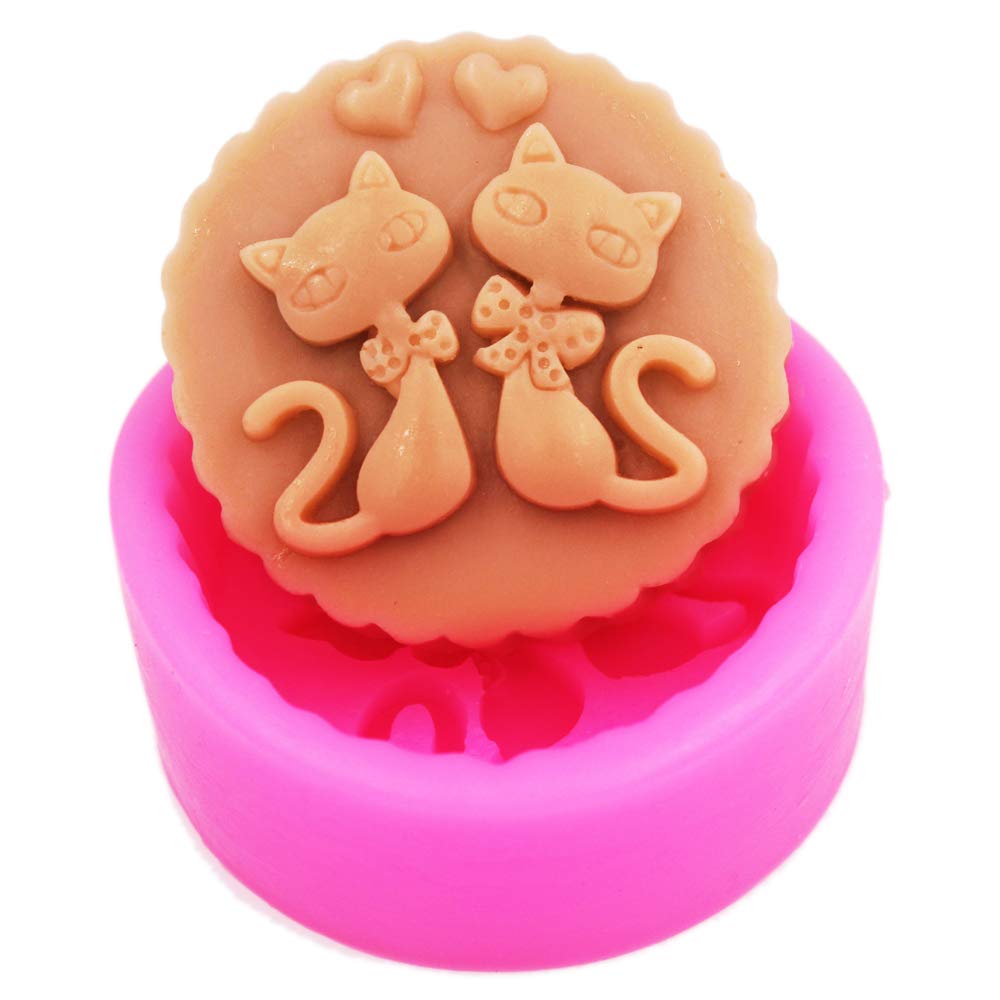 Premium Silicone Soap Molds for Cat Lovers - DIY Handmade Soap Making Kit, Craft Art Supplies for Homemade Gifts, Bath & Body Products - Perfect for Valentine's Day, Mother's Day & Christmas Gifts