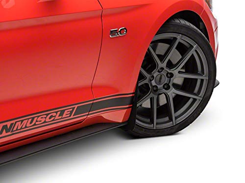 No-Drill Splash Guards for 2015-2023 Ford Mustang - Front Wheel Mud Flaps - Easy Installation & Durable Protection Against Road Debris & Splashes - Perfect for Daily Driving & Car Shows