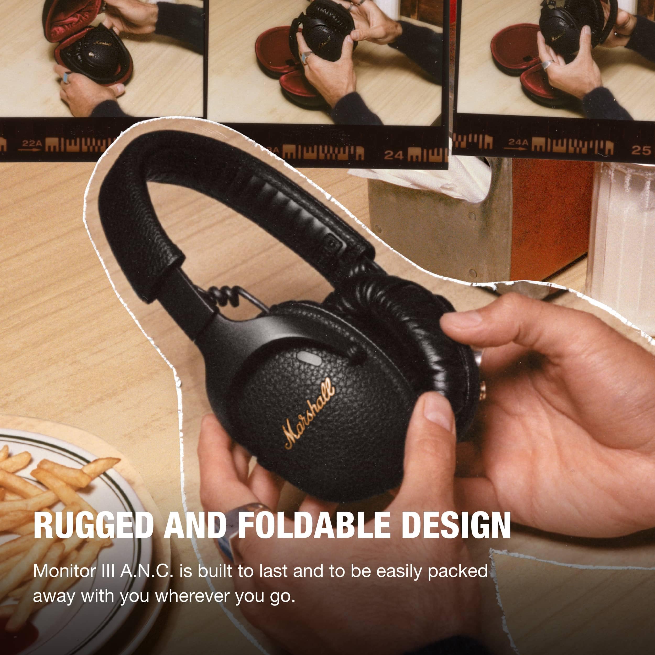 Marshall Monitor III ANC Over-Ear Bluetooth Headphones - Wireless Noise Cancelling Headset for Travel, Work & Music Lovers