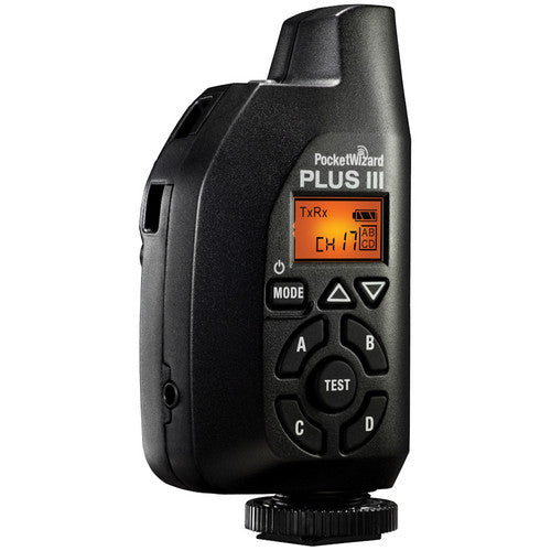 PocketWizard Plus III Wireless Transceiver for Photography - Black | Remote Flash Trigger for Studio & Outdoor Shooting