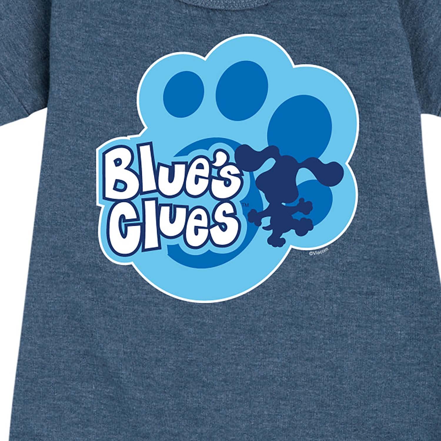 HYBRID APPAREL Blue Clues & You! Fleece Dress for Toddler & Youth Girls - Soft Paw Logo Design - Cozy Winter Outfit for Playdates & Preschool
