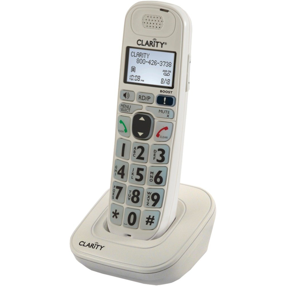Clarity 53702.000 Amplified Cordless Phone System with Extra Loud Ringer - Hearing Impaired & Senior Friendly Home Office Telephone for Clear Communication (Desk & Wall Mountable)
