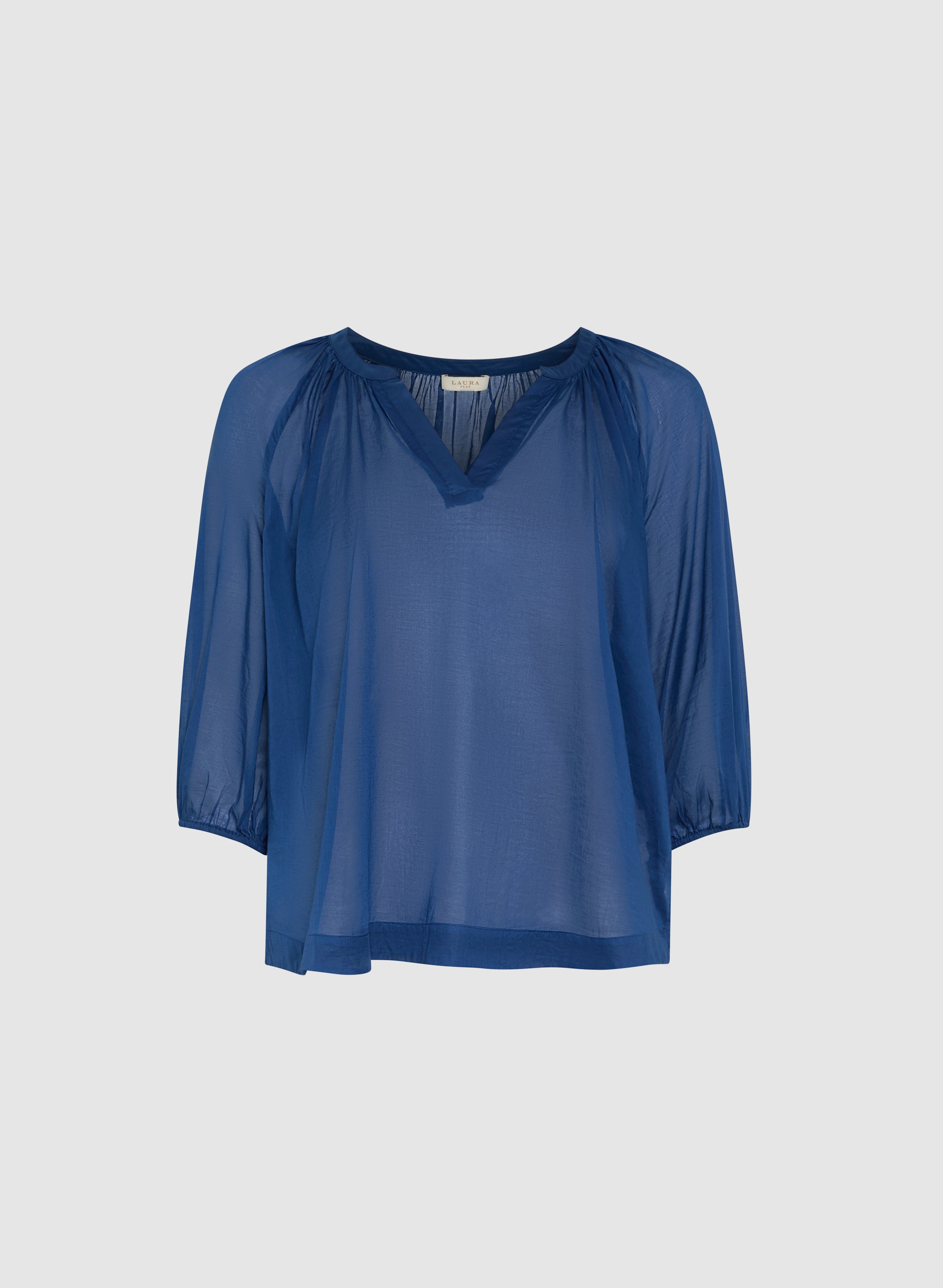 Women's Cotton Split Neck Blouse - Soft & Breathable Casual Top for Work & Everyday Wear | Perfect for Office, Date Night & Spring Outfits