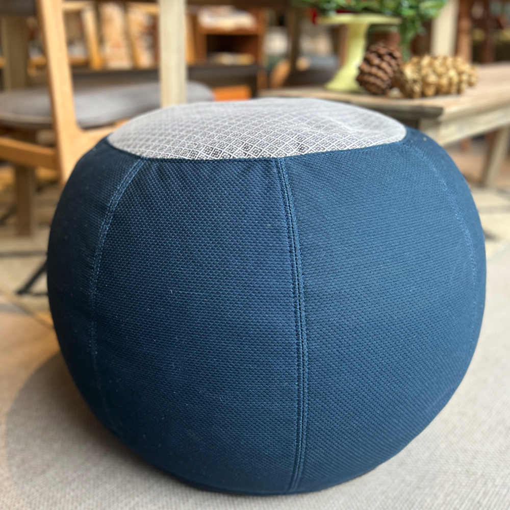 Peranakan Tile Pattern Bean Bag Chair - Stylish & Comfortable Floor Seating for Living Room, Bedroom, or Dorm Decor