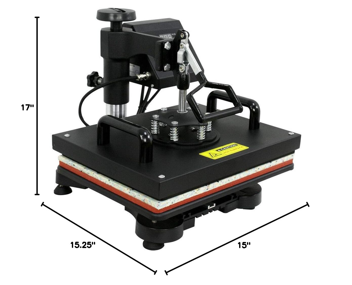 5-in-1 Heat Press Machine for T-Shirt, Mug, Hat & Plate Transfer - Professional Sublimation Printing Equipment for DIY Crafts & Small Business (Perfect for Custom Apparel, Promotional Items & Personalized Gifts)