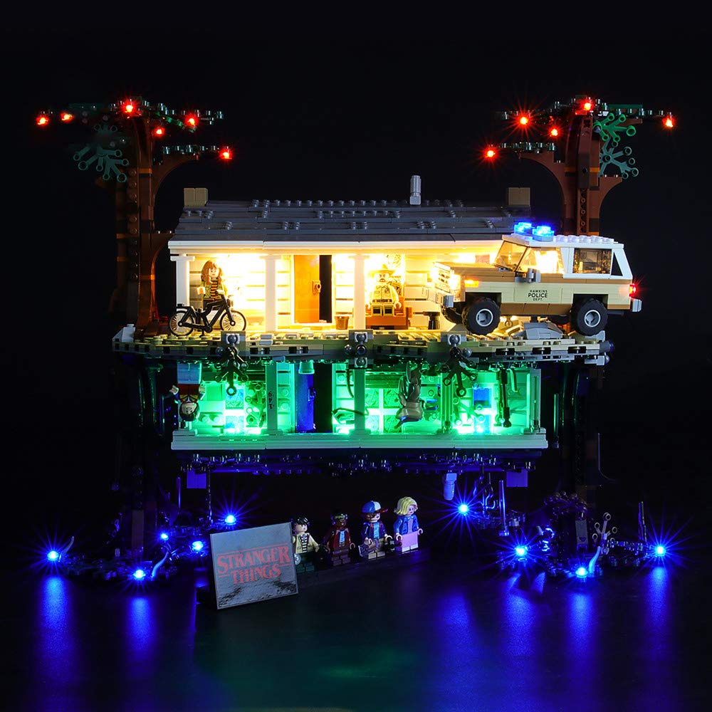 LED Light Kit for Lego 75810 Stranger Things The Upside Down Set - Compatible Lighting Accessories (Models Not Included) - Perfect for Night Display & Themed Room Decor