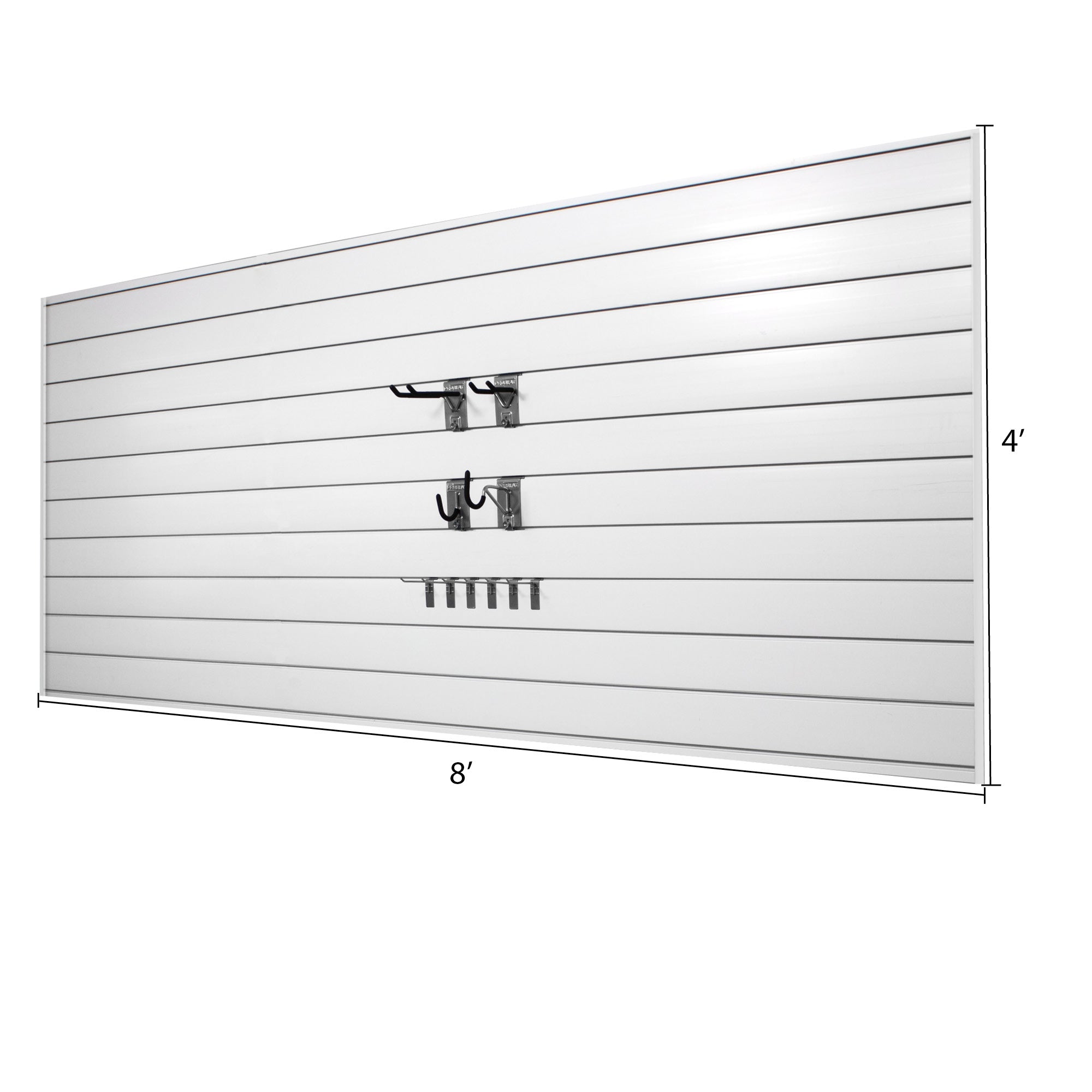 PVC Slatwall Mini Hook Kit Bundle - Heavy Duty Wall Hooks for Retail Display & Garage Organization - Perfect for Hanging Tools, Accessories & Small Items in Stores, Garages & Homes