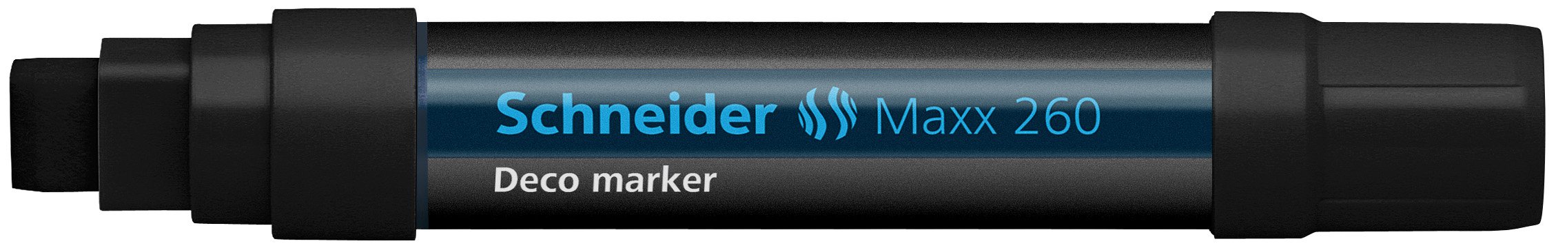 Schneider Maxx 260 Black Chalk Markers - 5 Pack for Whiteboards, Glass, Chalkboards & Signs - Non-Toxic, Vibrant & Erasable