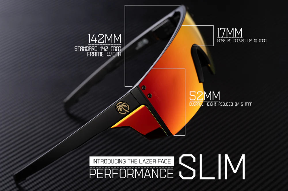 Performance Lazerface SLIM Z87+ Safety Glasses with Firestorm Lens - ANSI Certified for Construction, Welding & Outdoor Work
