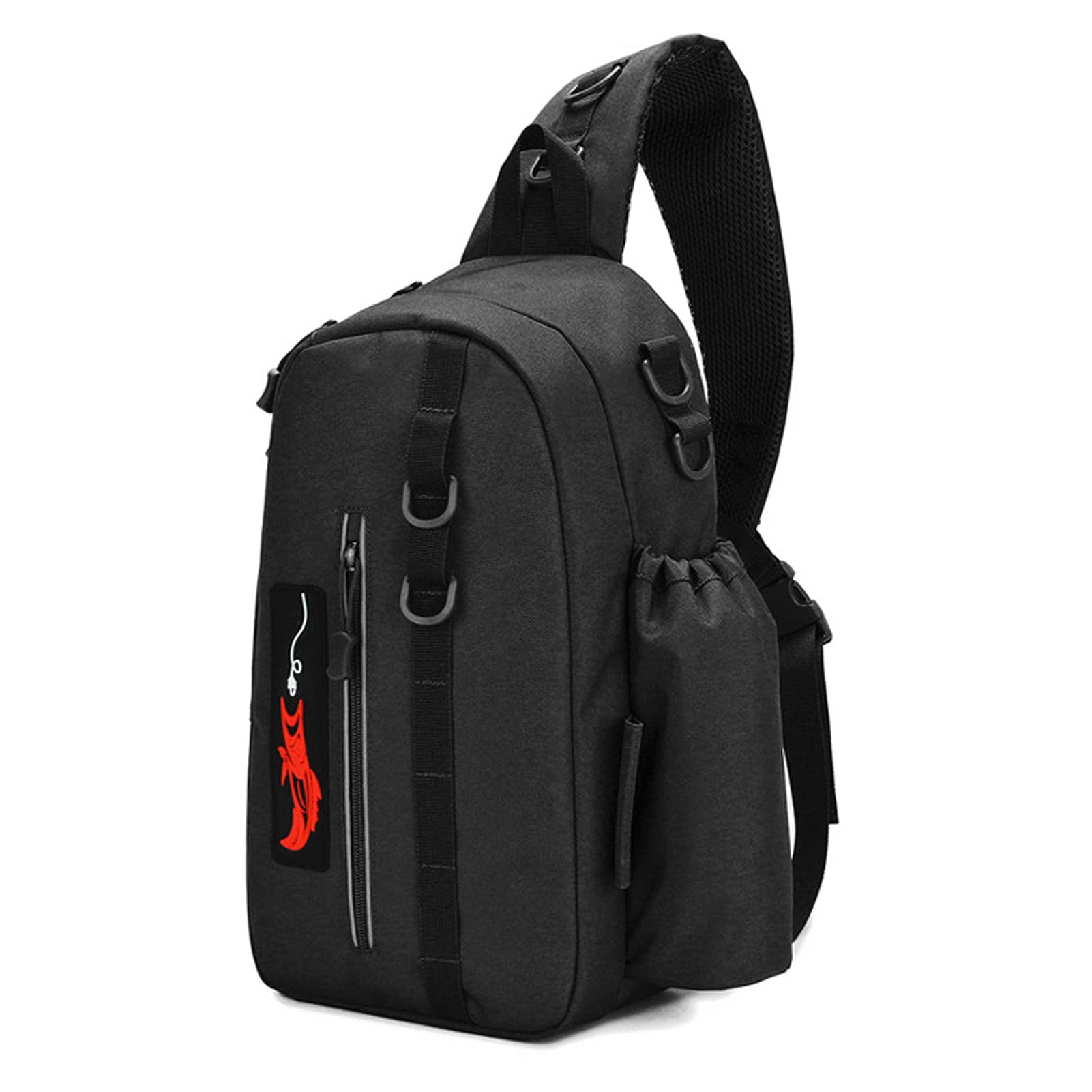 Qingyuan Fishing Shoulder Bag - Waterproof Travel Carry Bag with Reel Storage for Outdoor Fishing & Camping | Perfect for Anglers & Travel Enthusiasts