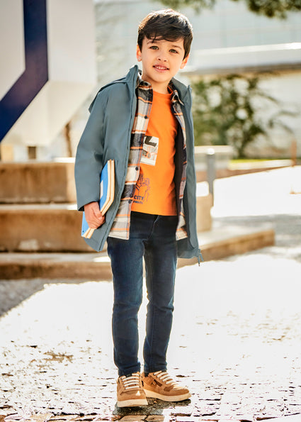 Boys Soft Slim Fit Jeans - Blue & Black Wash Denim Pants for Kids | Comfortable Stretch Jeans for School, Play & Everyday Wear