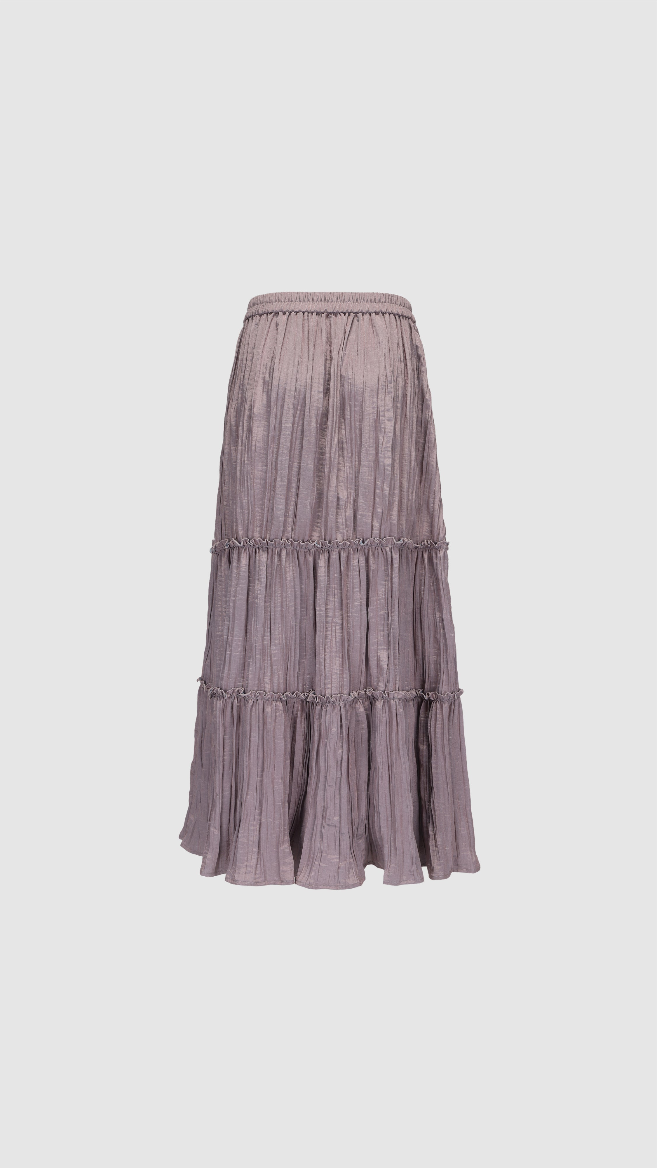Stylish Pleated Skirt for Women - Trendy A-Line Midi Skirt with Elastic Waist | Perfect for Office, Party & Casual Outfits