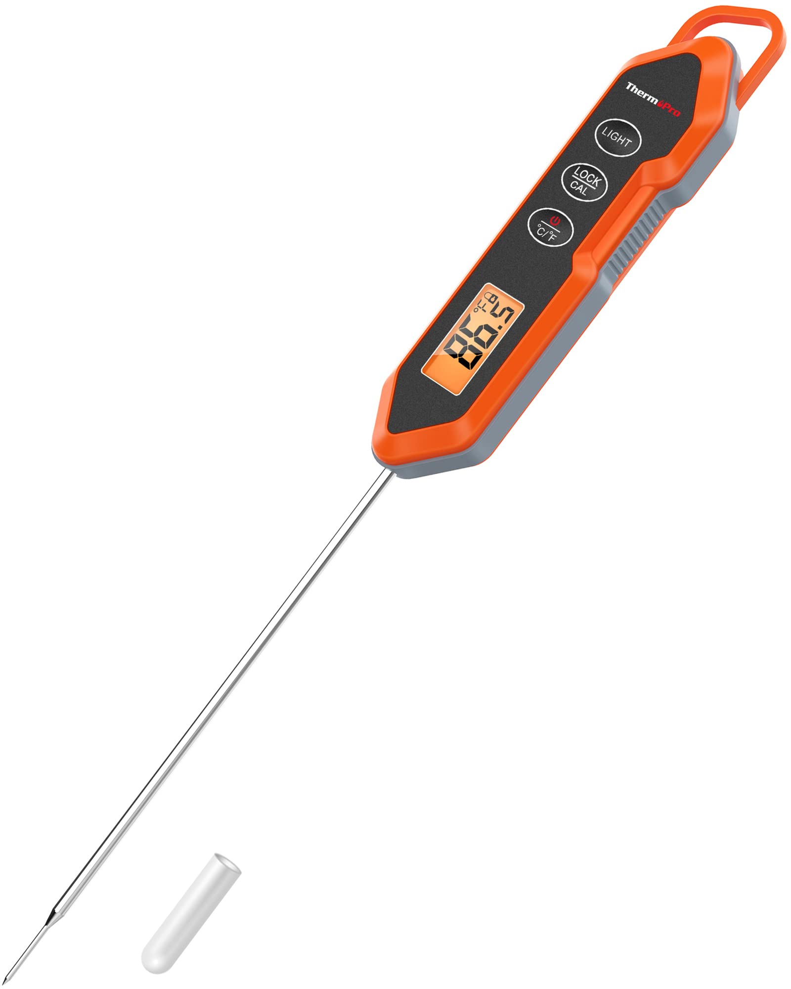 ThermoPro TP15H Waterproof Digital Meat Thermometer - Instant Read Food Thermometer with Backlight & Calibration for Cooking, Grilling, Baking - Perfect for Meat, Liquids, Candy, BBQ, Oven, Turkey & More
