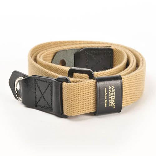 Artisan & Artist ACAM100 Woven Cloth Camera Strap - Premium Beige & Black Adjustable Neck Strap for DSLR & Mirrorless Cameras - Perfect for Travel, Street Photography & Everyday Use