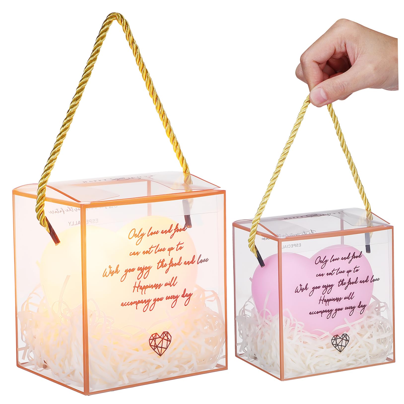 Toddmomy Heart Shaped LED Night Light - Cute Romantic Cube Lamp for Girls Bedroom, Nursery, Kids Room Decor - Perfect for Valentine's Day, Birthday Gifts & Bedside Lighting