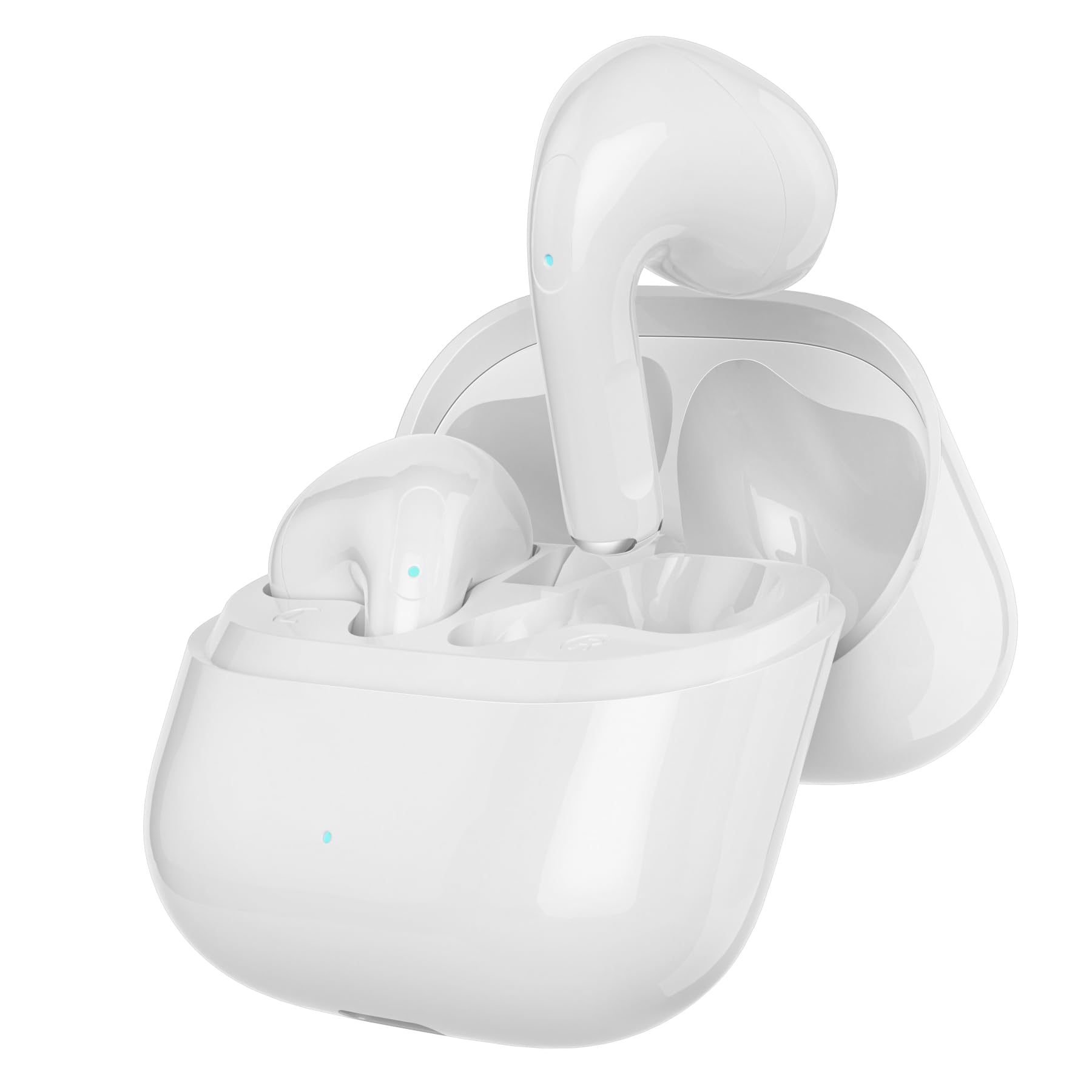 AsiceSound Wireless Bluetooth 5.3 Earbuds with Hi-Fi Stereo Sound, IP7 Waterproof Headphones, Touch Control & 46H Playtime - Perfect for Gym, Running, Travel & Work