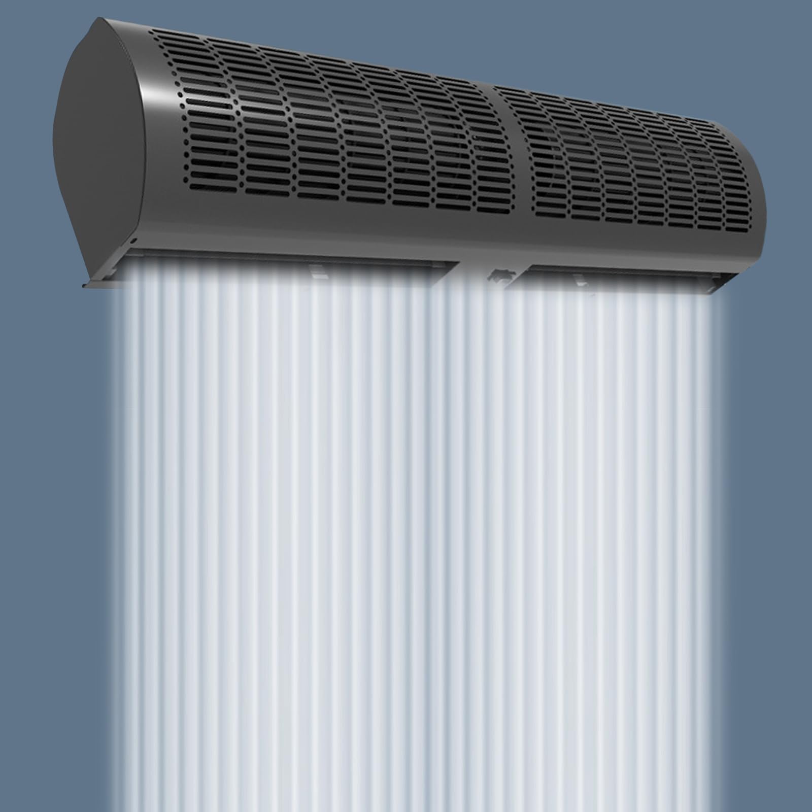 Commercial Indoor & Outdoor Air Curtain Fan - Powerful Air Door Machine with Quiet & Strong Wind, 2 Speed Settings, Adjustable Wind Direction - Ideal for Retail Stores, Restaurants & Warehouses
