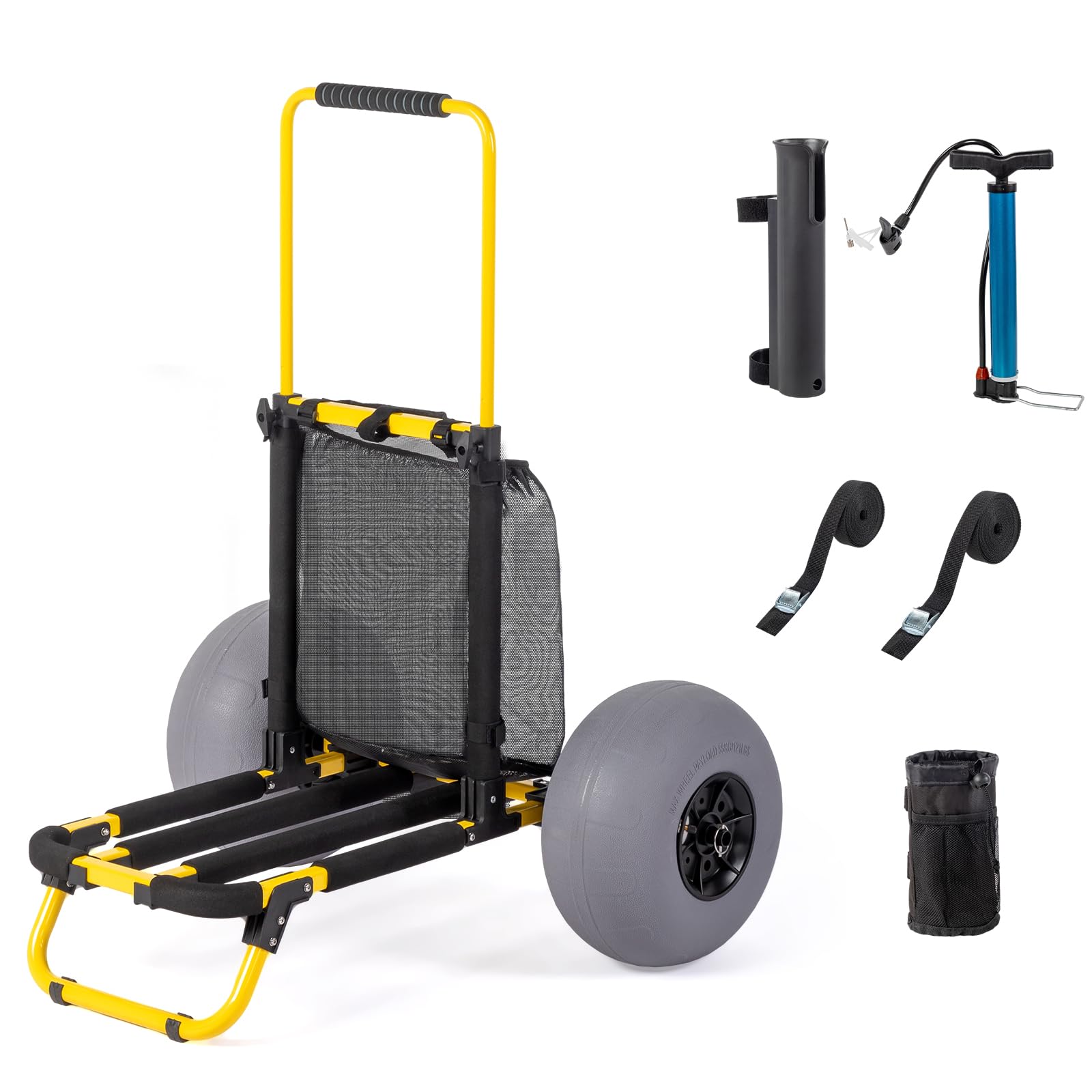 **Foldable Beach Cart with 12