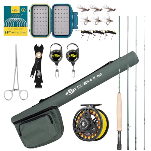 Emerald Green Fly Rod Combo 4wt