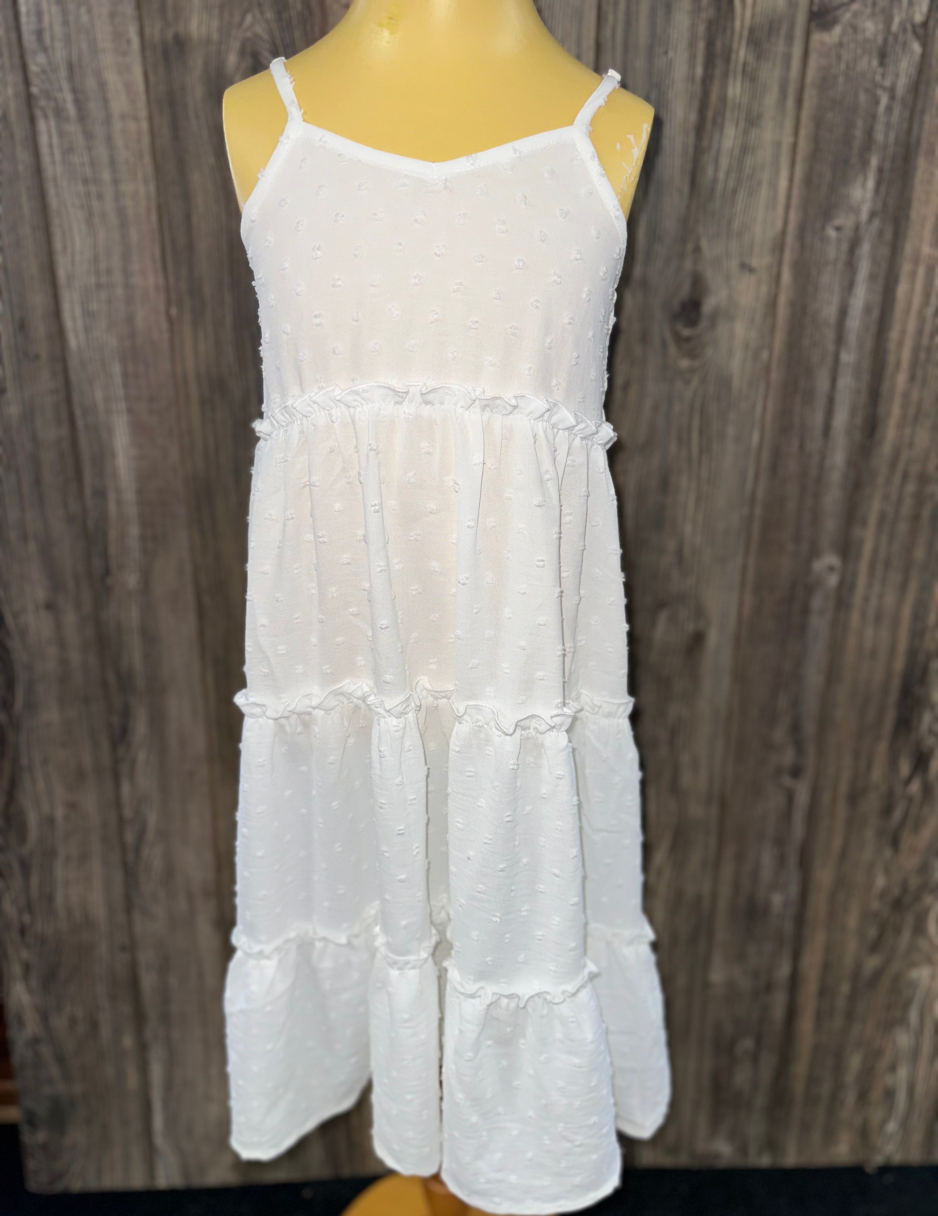 White Long Maxi Dress for Toddlers - Elegant & Comfortable Baby Girl Dress for Parties, Photos & Special Occasions