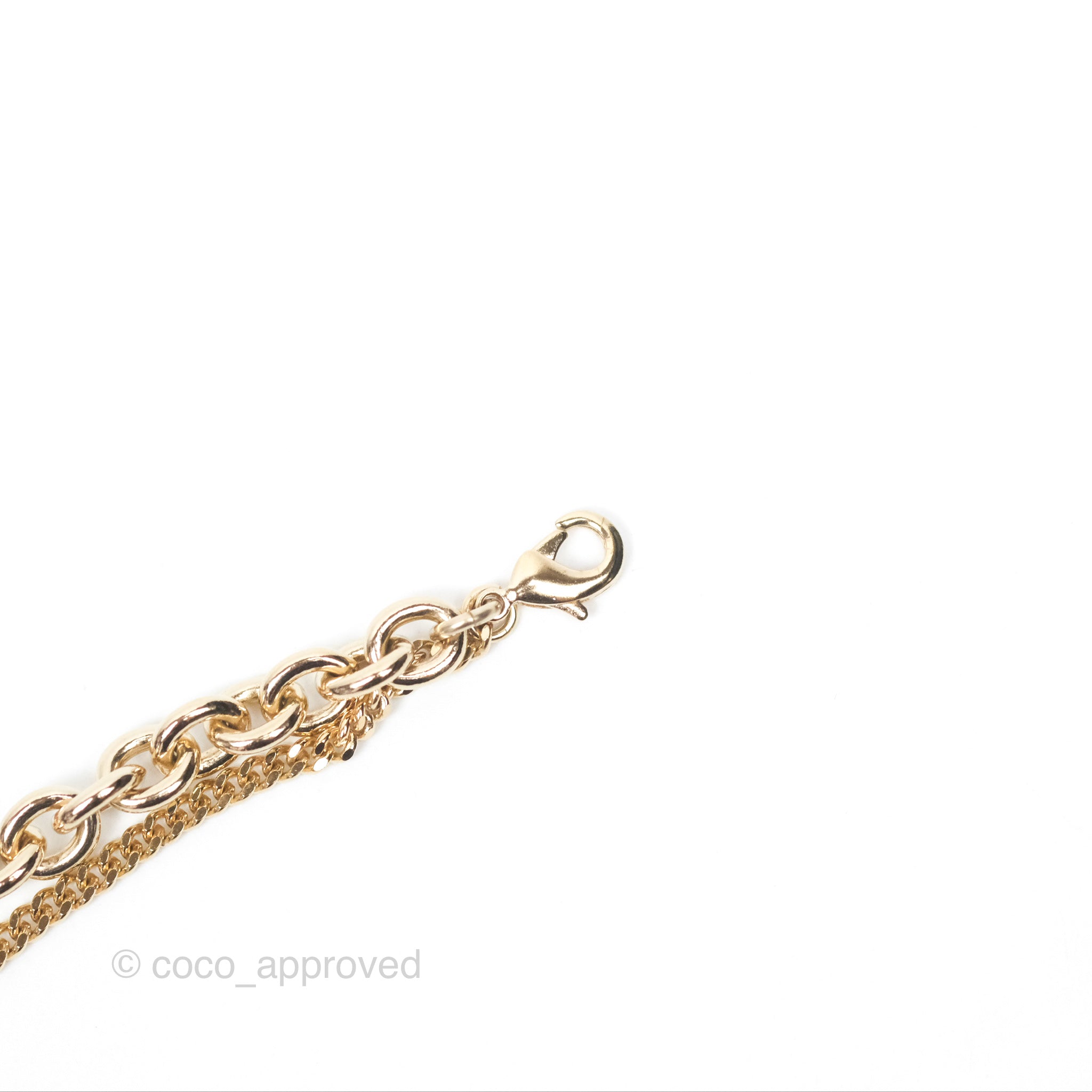 Chanel CC Logo Charm Necklace in 21K Gold Tone - Elegant Jewelry for Women, Perfect for Parties, Weddings & Special Occasions