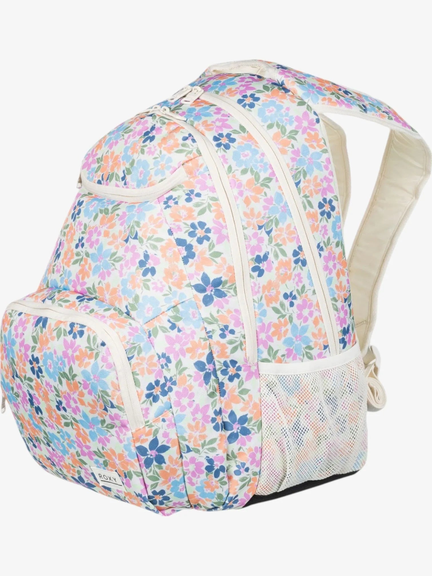 ROXY Shadow Swell Printed Crudo Backpack - Stylish Floral Design for Women & Girls - Perfect for School, Travel, and Outdoor Adventures