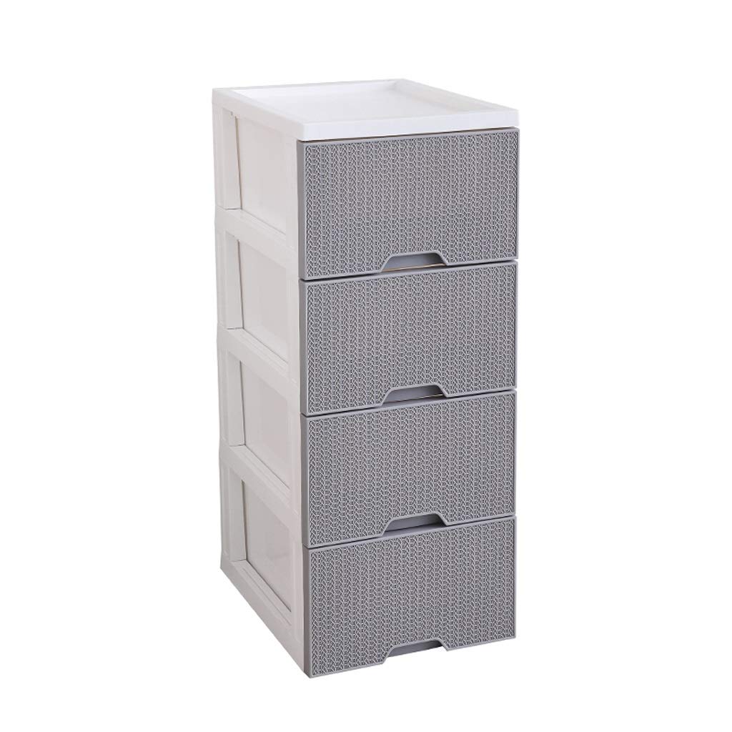 ZHAOSHUNLI 4-Tier Plastic Storage Cabinet with Drawers - Multi-Purpose Organizer for Bedroom, Closet & Office (46x40x94cm) - Space Saving Home Organization Solution for Clothes, Toys & Accessories